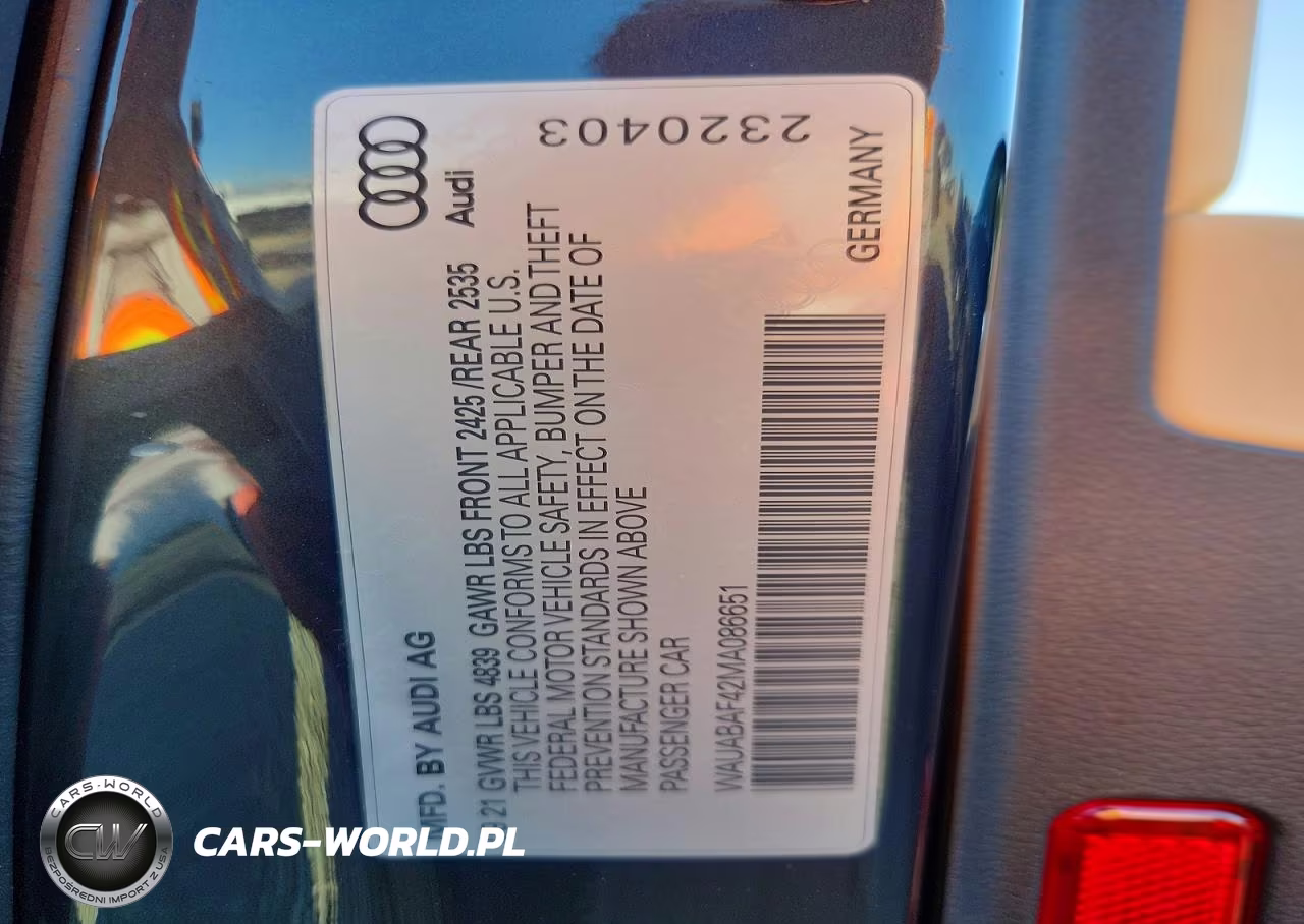 2021 Audi A4 Premium 40 VIN:WAUABAF42MA086651 - 12