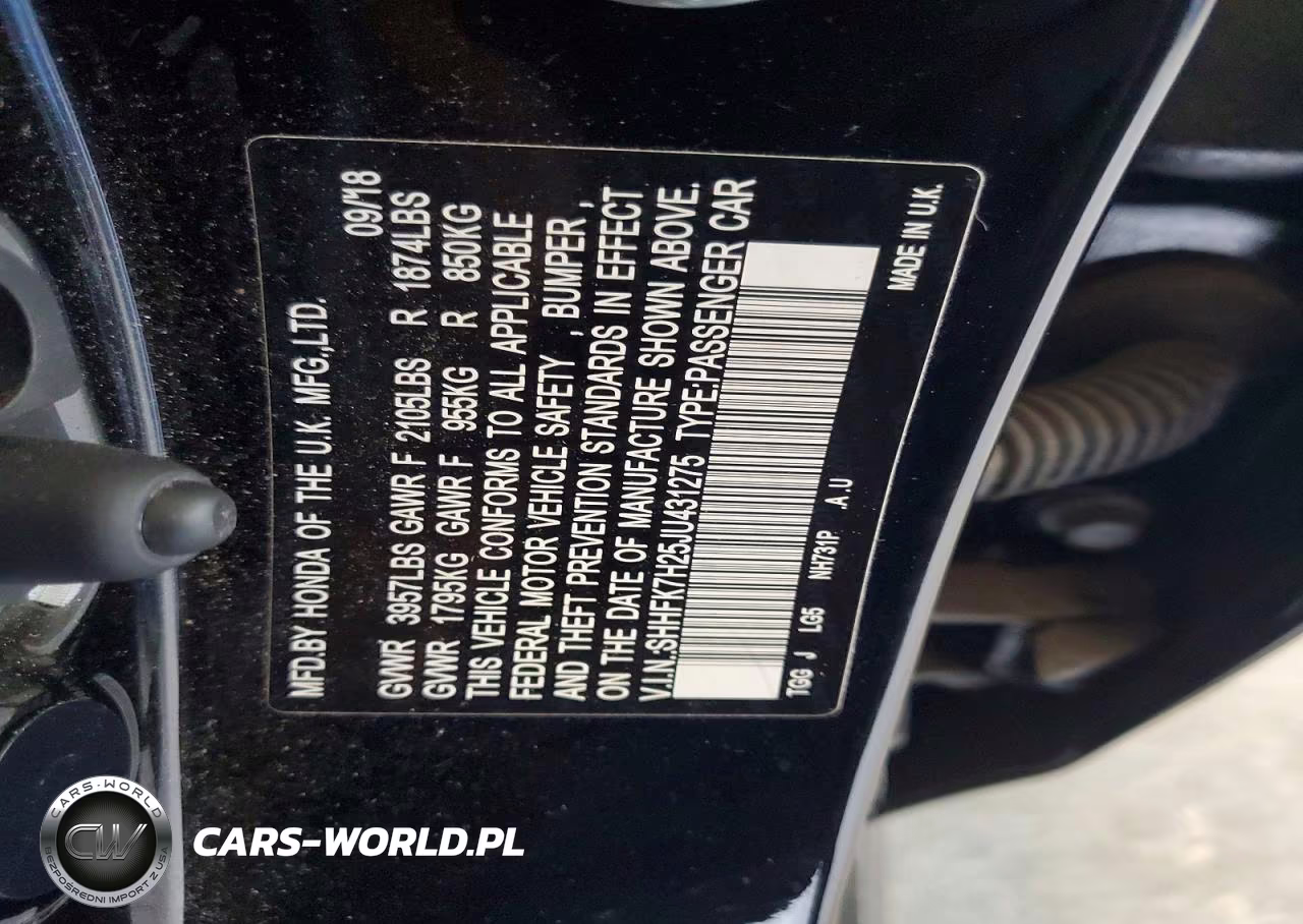 2018 Honda Civic Lx VIN:SHHFK7H25JU431275 - 13