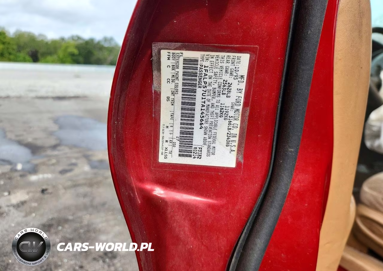 1996 Ford Taurus VIN:1FALP57U1TA145664 - 12