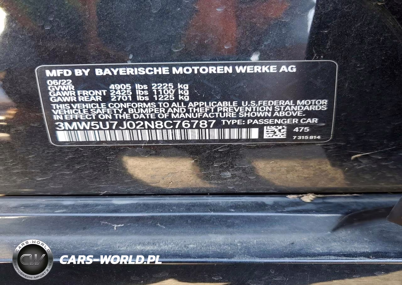 2022 BMW M340I VIN:3MW5U7J02N8C76787 - 13