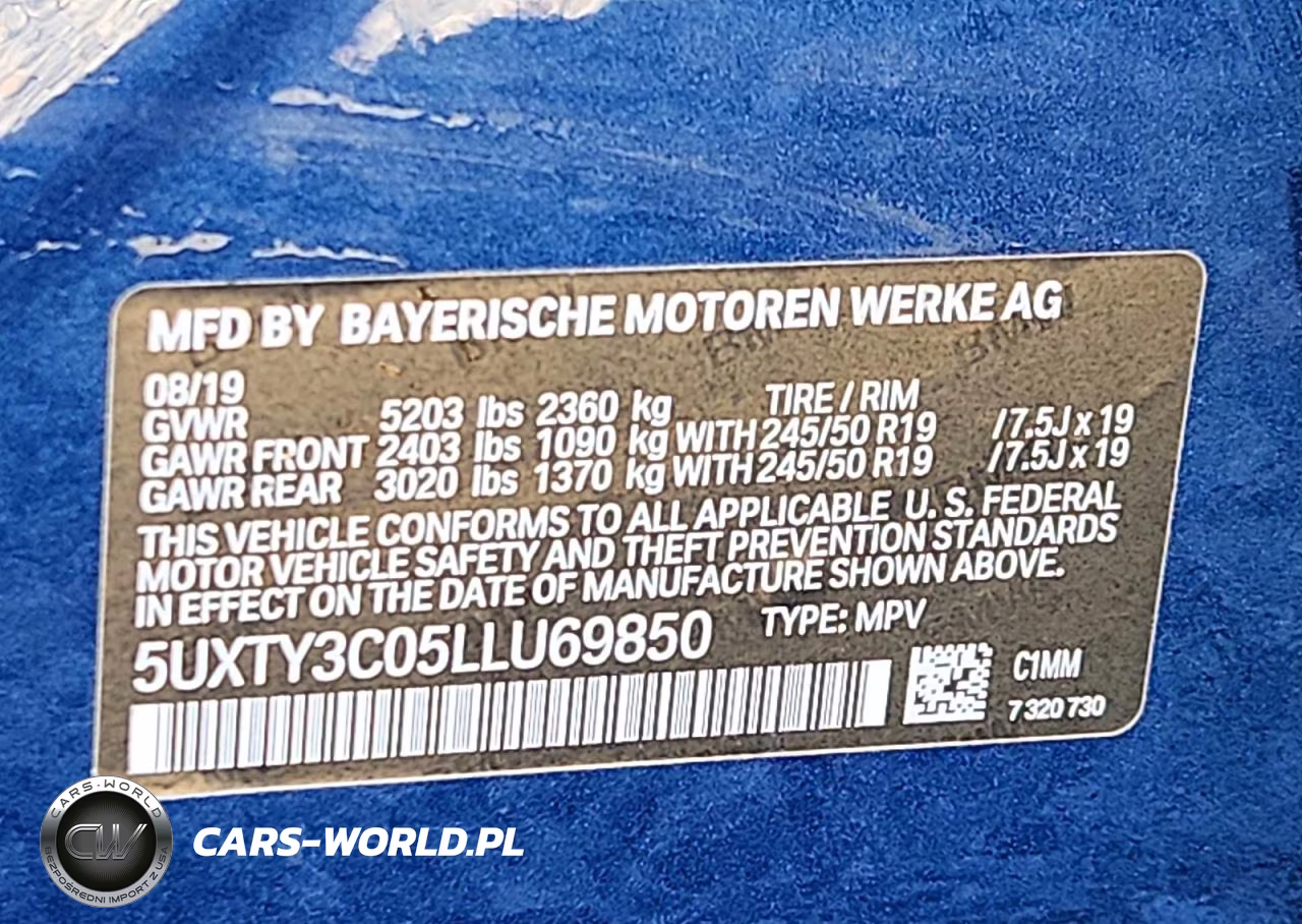 2020 BMW X3 Sdrive30I VIN:5UXTY3C05LLU69850 - 13