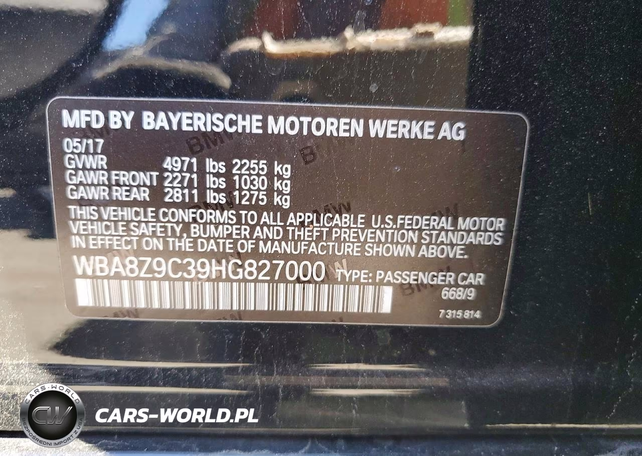 2017 BMW 330 Xigt VIN:WBA8Z9C39HG827000 - 13