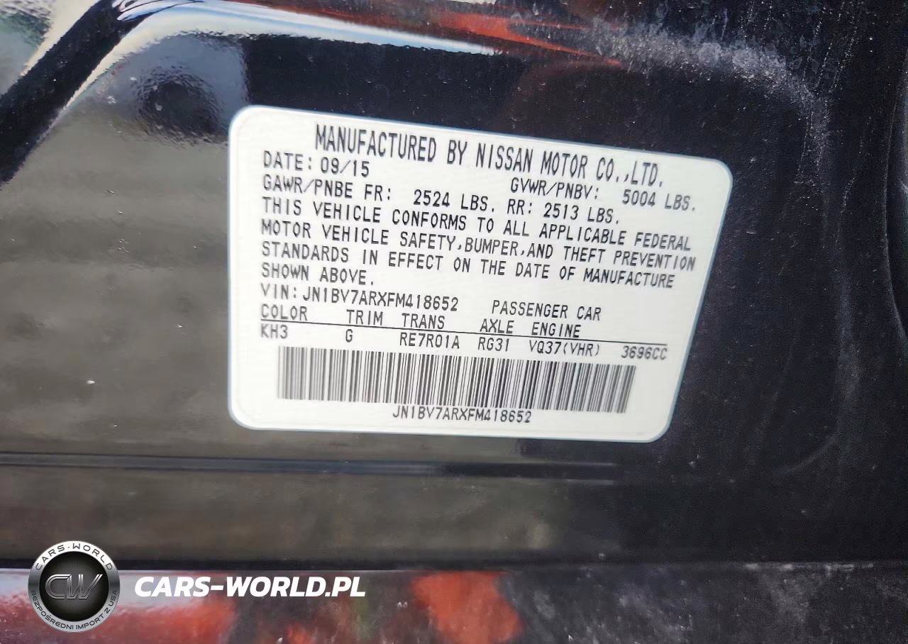 2015 Infiniti Q50 Sport VIN:JN1BV7ARXFM418652 - 12