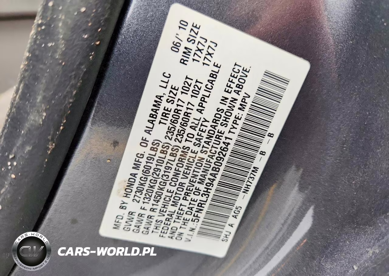 2010 Honda Odyssey Touring VIN:5FNRL3H94AB092641 - 13
