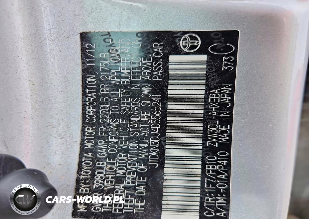 2013 Toyota Prius Three VIN:JTDKN3DU4D5565241 - 12