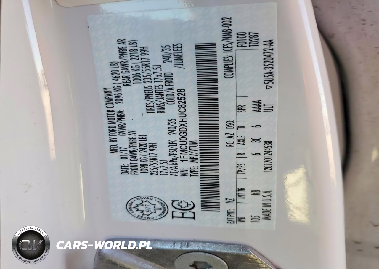 2017 Ford Escape Se VIN:1FMCU0GDXHUC82528 - 12