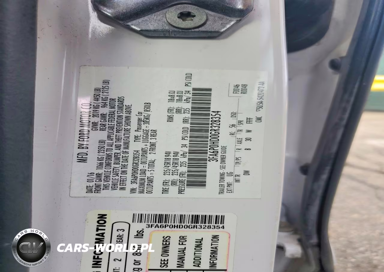 2016 Ford Fusion Se VIN:3FA6P0HD0GR328354 - 12