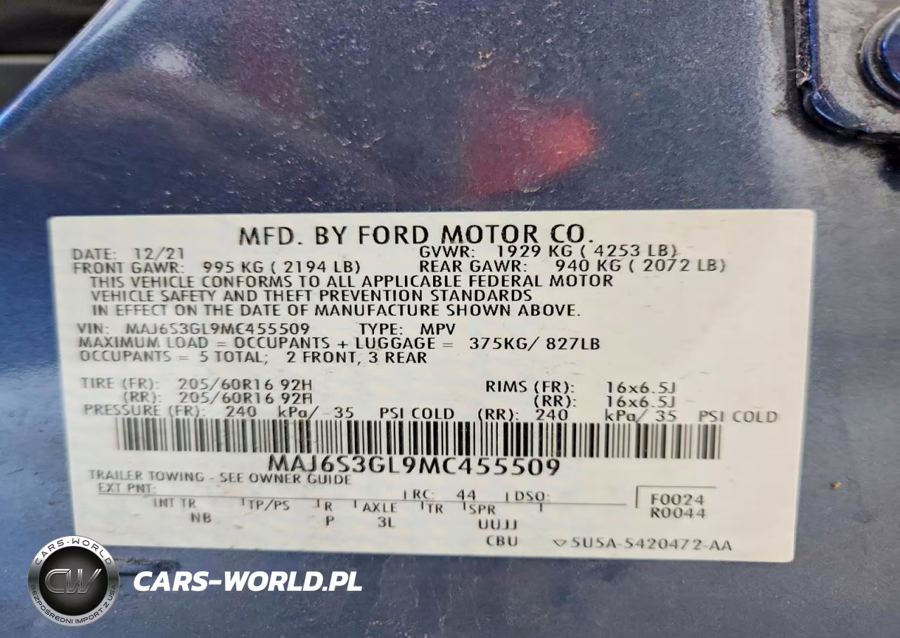 2021 Ford Ecosport Se VIN:MAJ6S3GL9MC455509 - 13