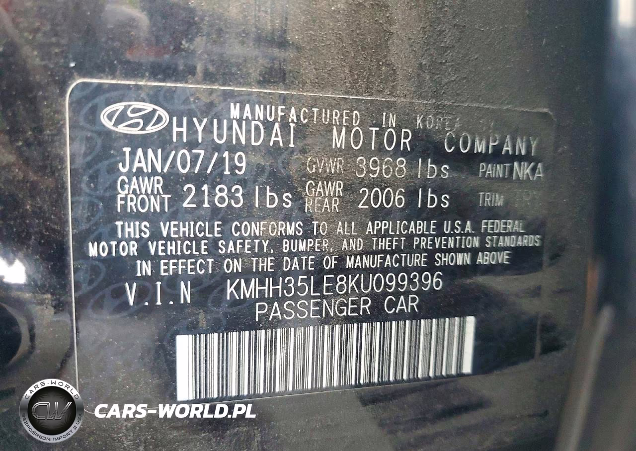 2019 Hyundai Elantra Gt Base VIN:KMHH35LE8KU099396 - 12