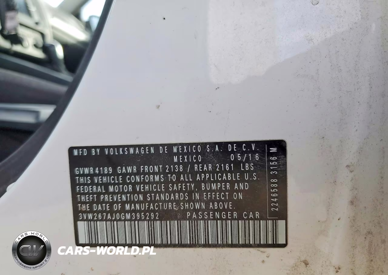 2016 Volkswagen Jetta S VIN:3VW267AJ0GM395292 - 13