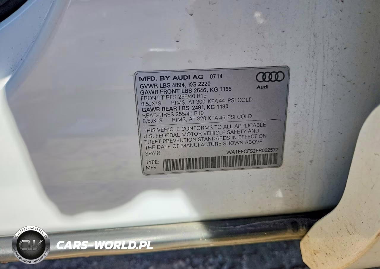 2015 Audi Q3 Premium Plus VIN:WA1EFCFS2FR002572 - 12