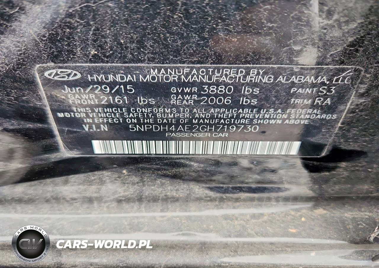 2016 Hyundai Elantra Se VIN:5NPDH4AE2GH719730 - 12