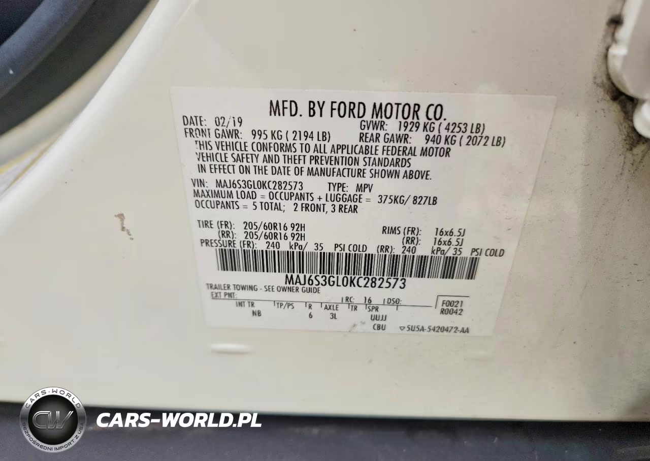 2019 Ford Ecosport Se VIN:MAJ6S3GL0KC282573 - 13