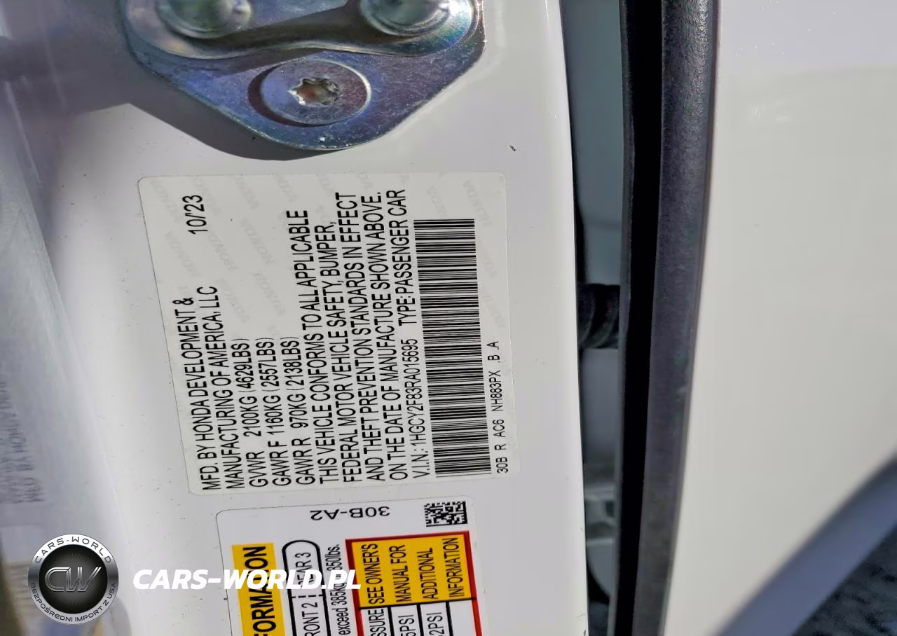 2024 Honda Accord Touring Hybrid VIN:1HGCY2F83RA015695 - 12
