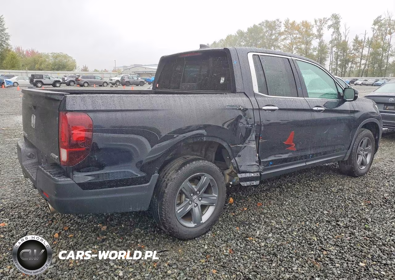 2022 Honda Ridgeline Rtl VIN:5FPYK3F76NB019476 - 3