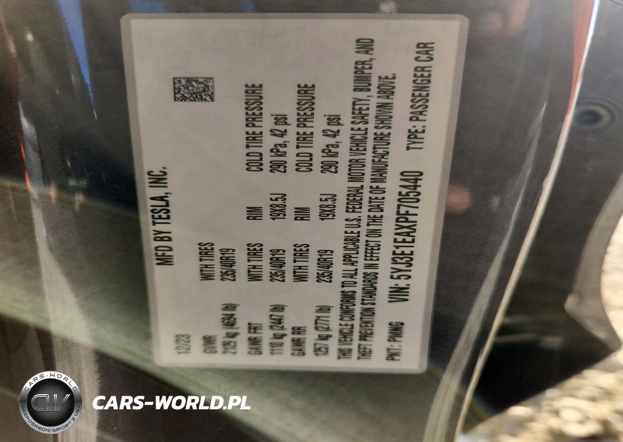 2023 Tesla Model 3 VIN:5YJ3E1EAXPF705440 - 12