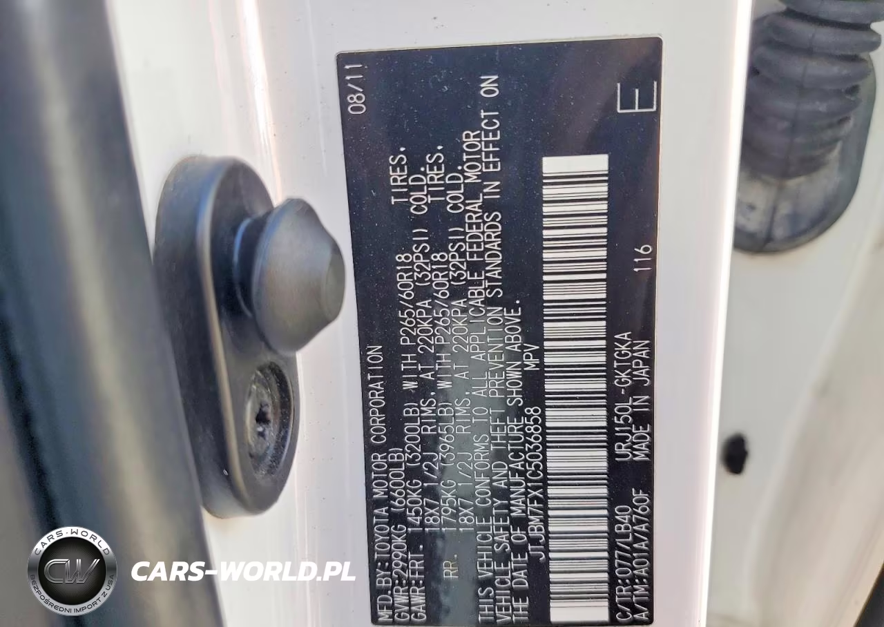 2012 Lexus Gx 460 VIN:JTJBM7FX1C5036858 - 13