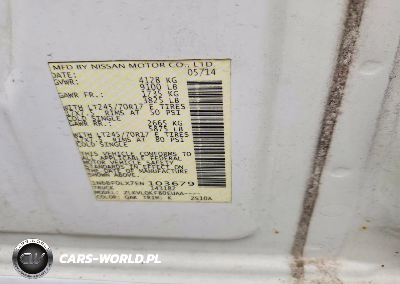 2014 Nissan Nv 2500 VIN:1N6BF0LX7EN103679 - 13