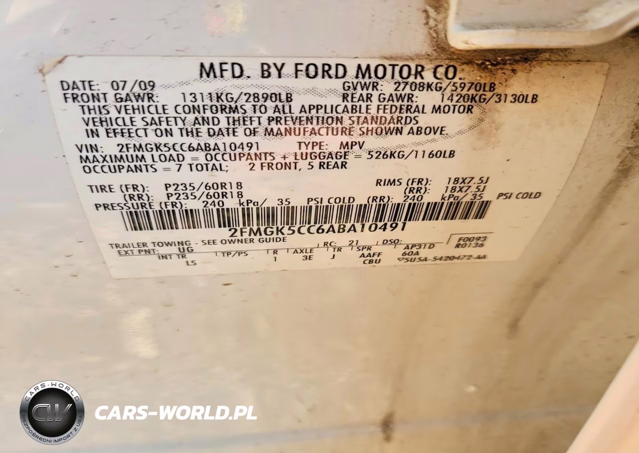 2010 Ford Flex Sel VIN:2FMGK5CC6ABA10491 - 13