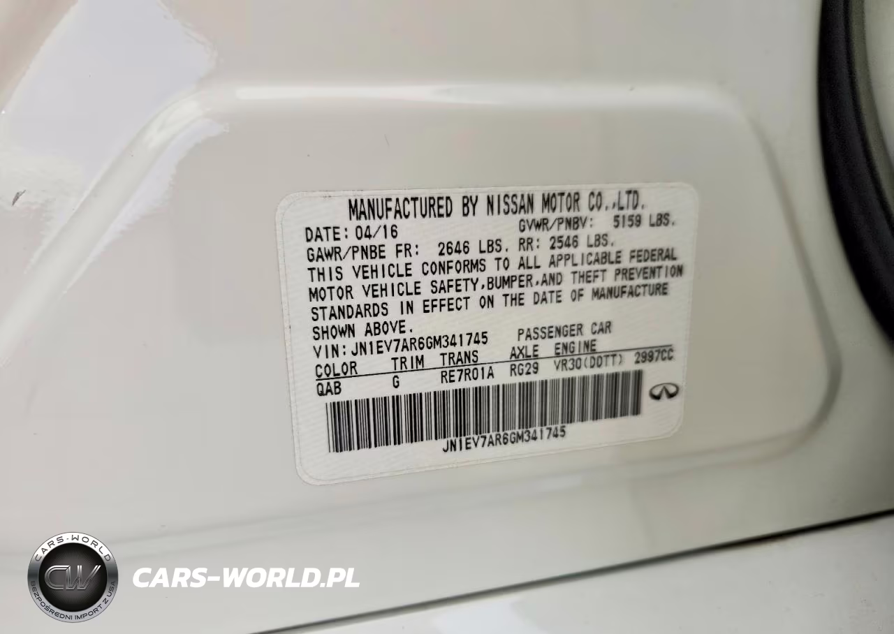 2016 Infiniti Q50 3.0T Premium VIN:JN1EV7AR6GM341745 - 12