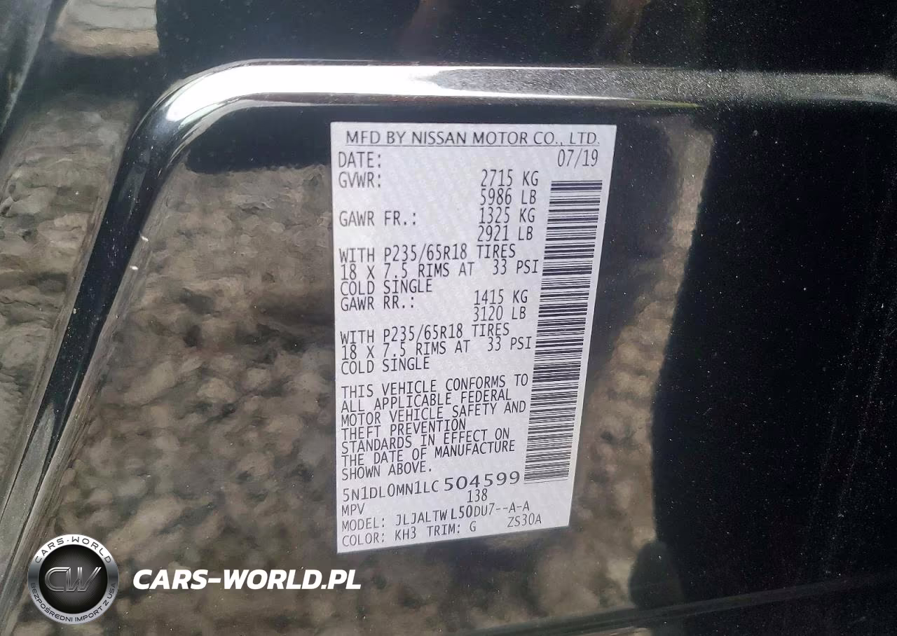 2020 Infiniti Qx60 VIN:5N1DL0MN1LC504599 - 13