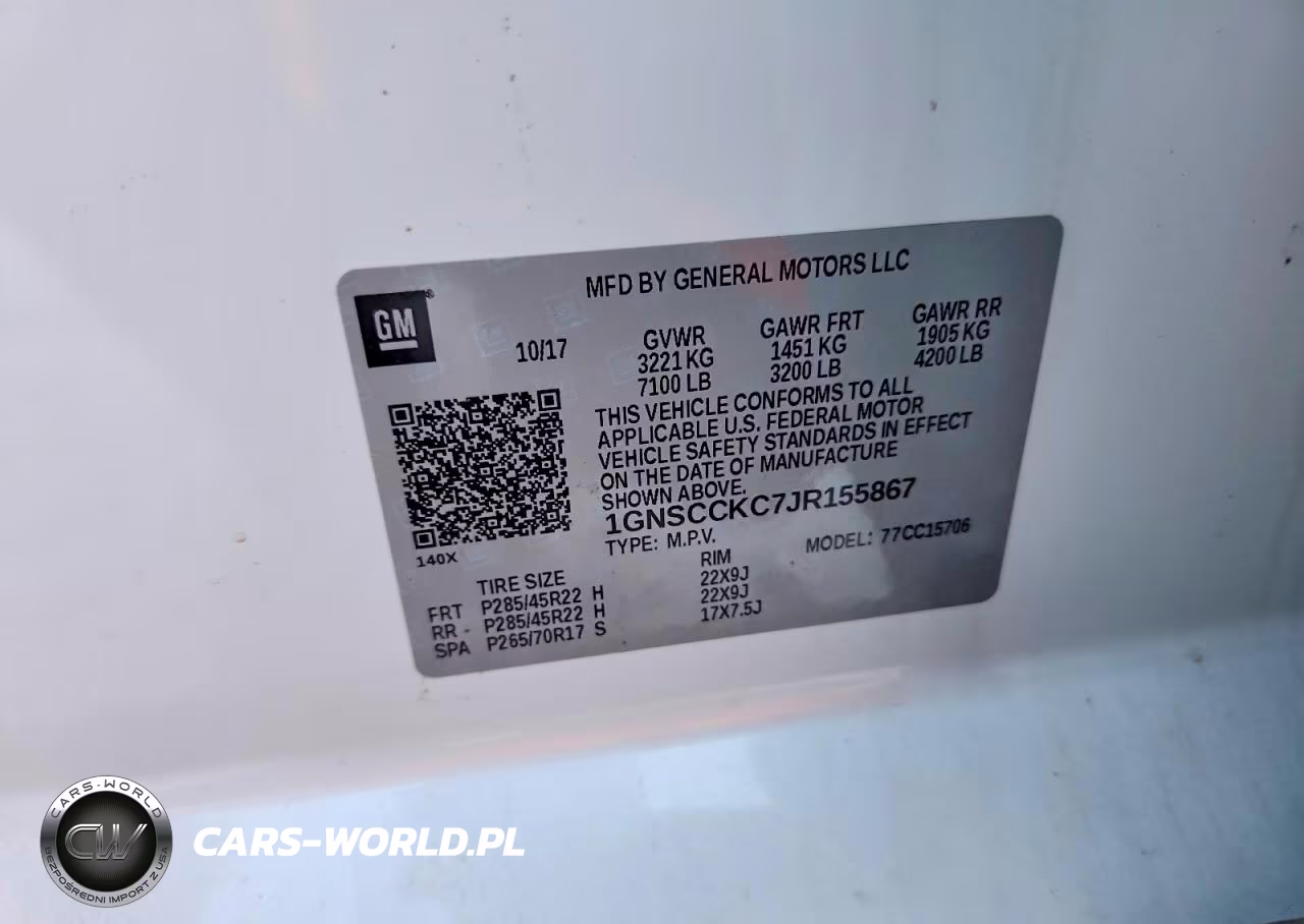2018 Chevrolet Tahoe C1500 Premier VIN:1GNSCCKC7JR155867 - 12