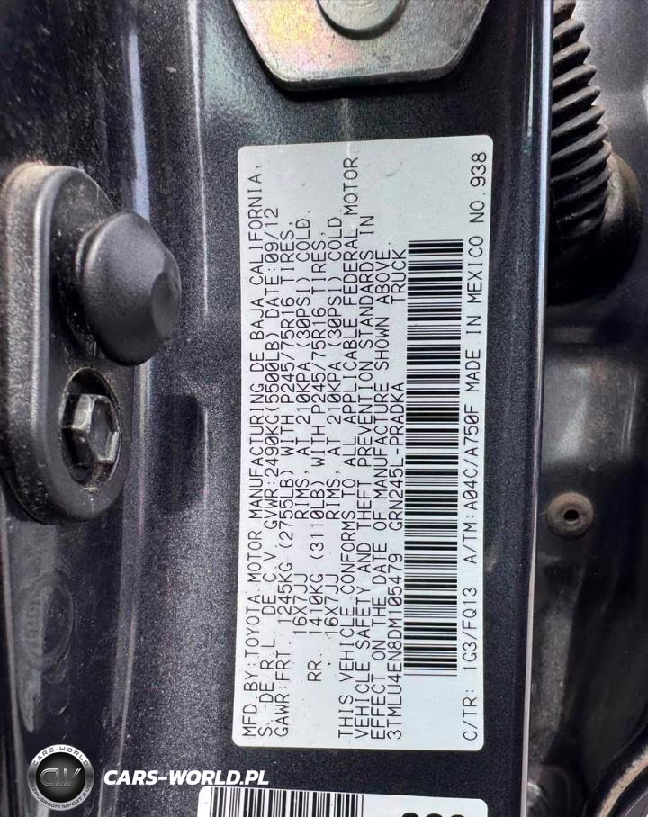 2013 Toyota Tacoma V6 VIN:3TMLU4EN8DM105479 - 10