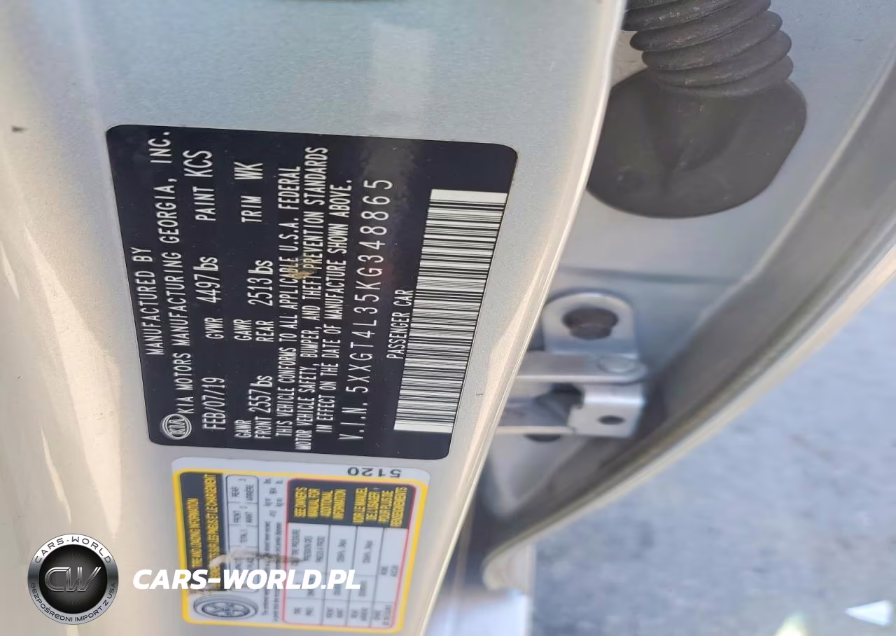 2019 Kia Optima Lx VIN:5XXGT4L35KG348865 - 13