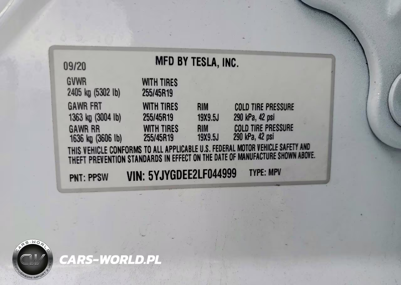 2020 Tesla Model Y VIN:5YJYGDEE2LF044999 - 12