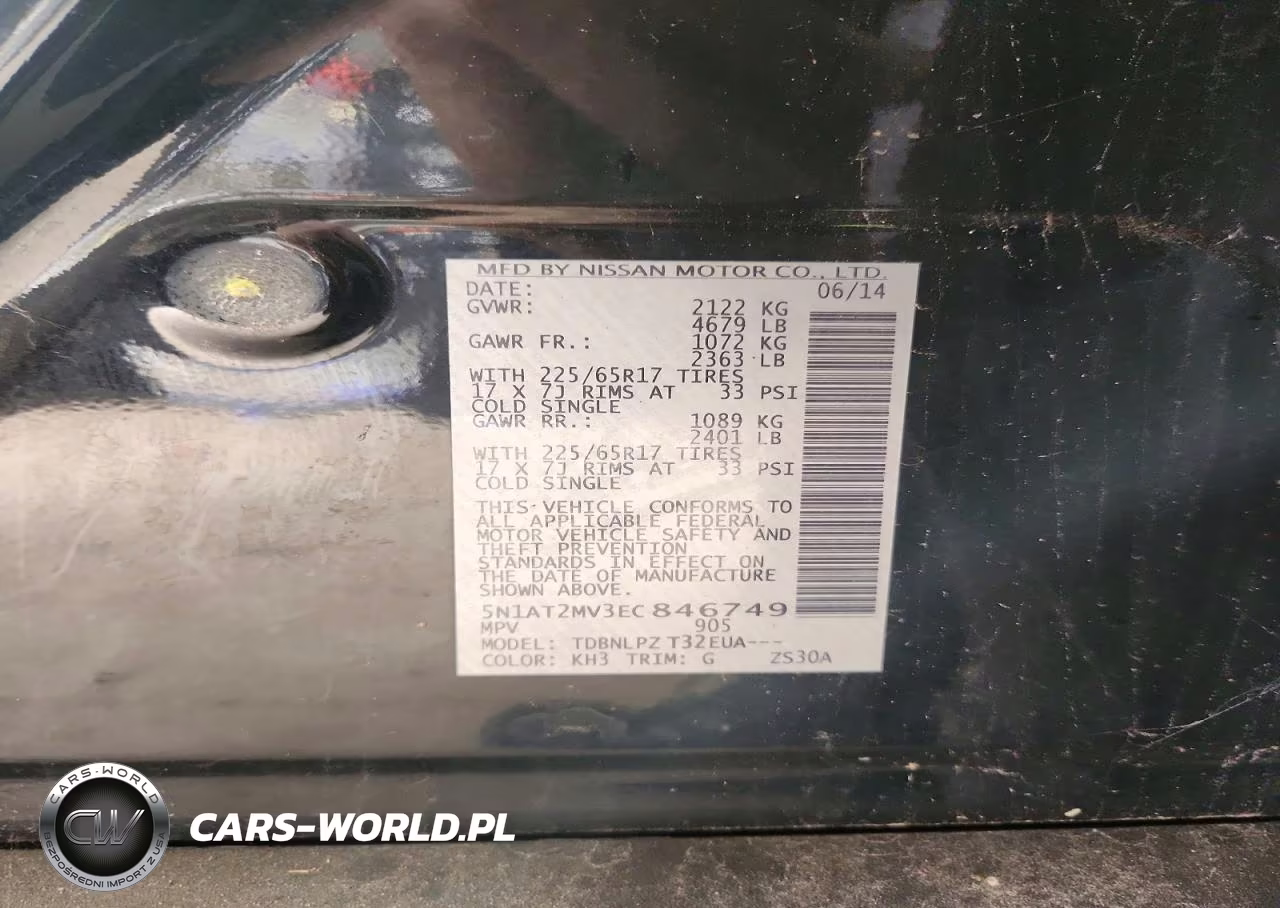 2014 Nissan Rogue S VIN:5N1AT2MV3EC846749 - 13