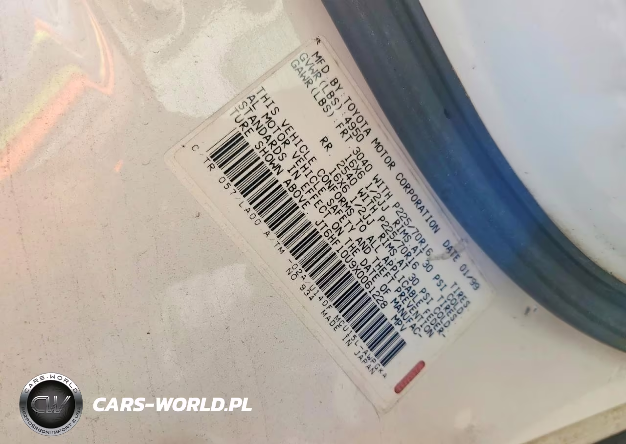 1999 Lexus Rx 300 VIN:JT6HF10U9X0061228 - 13