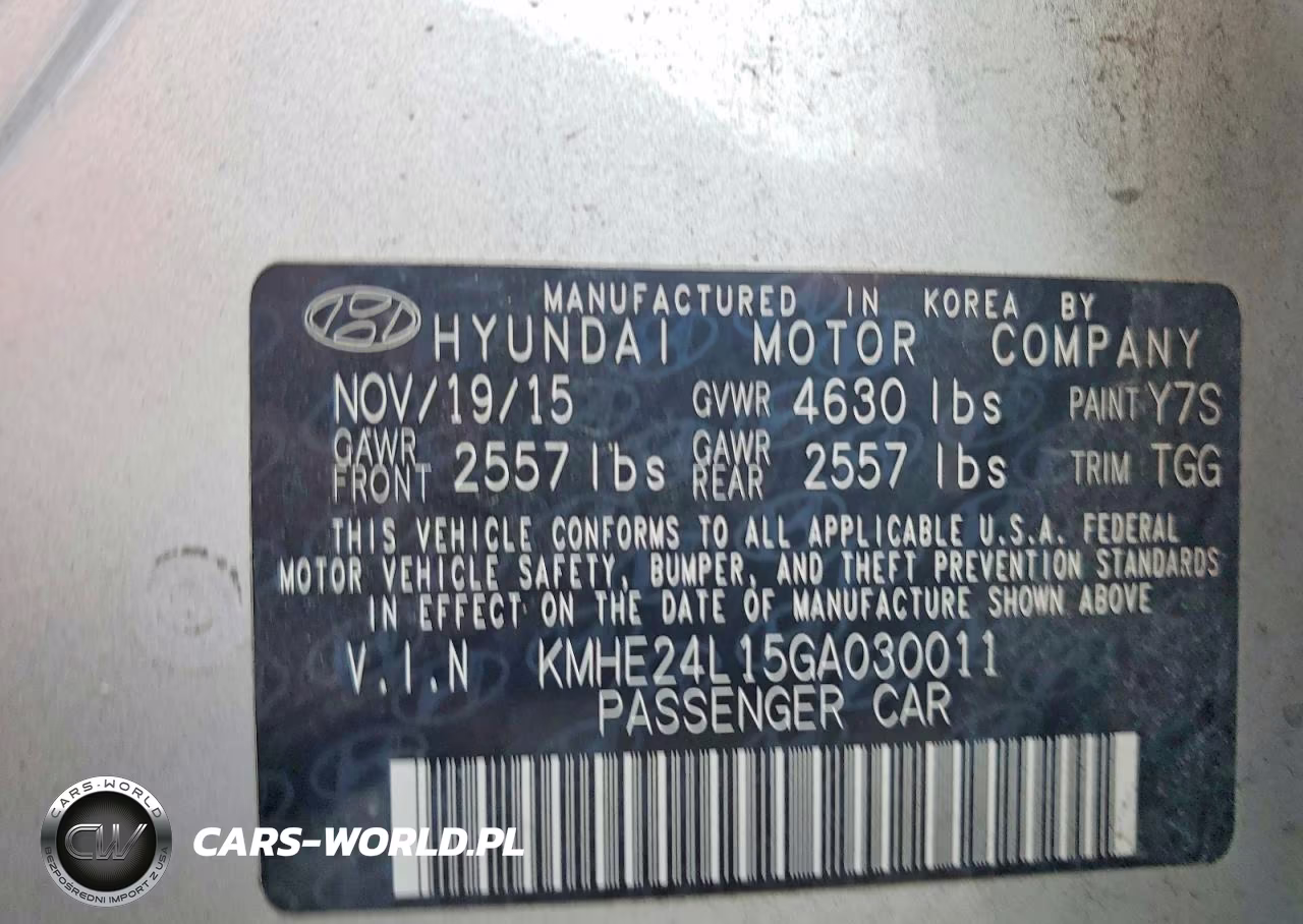 2016 Hyundai Sonata Hybrid Se VIN:KMHE24L15GA030011 - 12