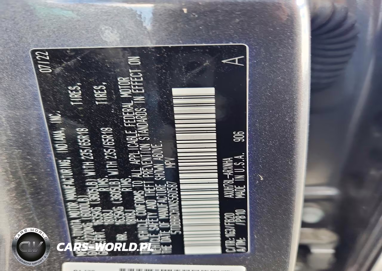 2022 Toyota Highlander Hybrid Le VIN:5TDBBRCHXNS560587 - 13