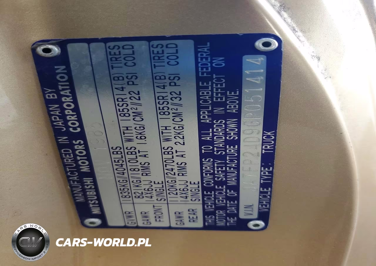 1986 Mitsubishi Mighty Max - S VIN:JA7FP24D9GP051414 - 12