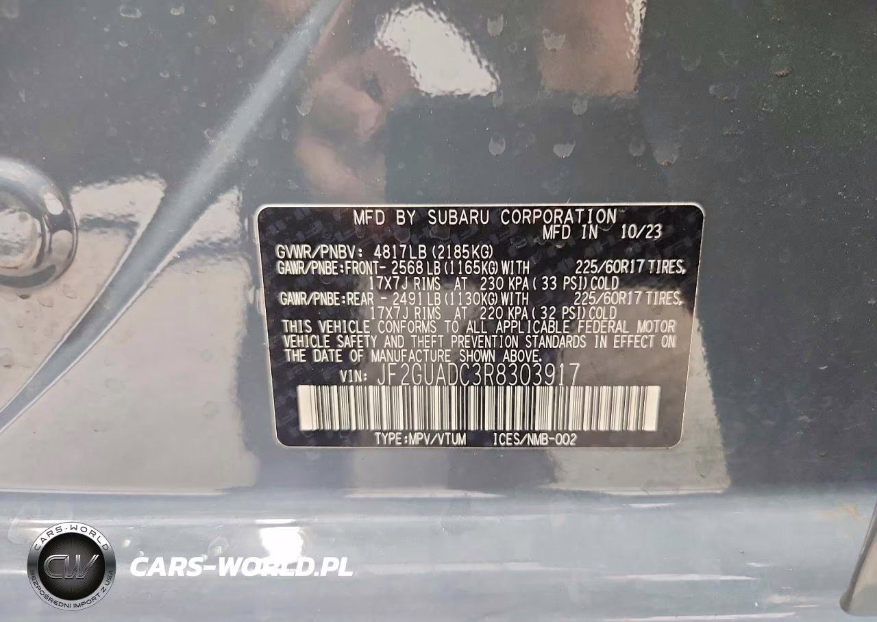 2024 Subaru Crosstrek Premium VIN:JF2GUADC3R8303917 - 13