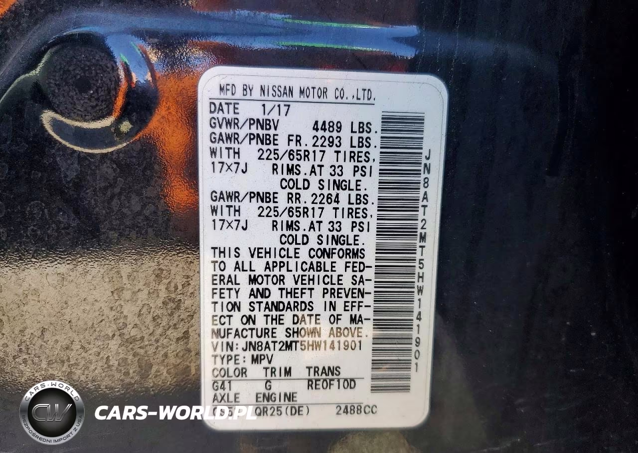 2017 Nissan Rogue S VIN:JN8AT2MT5HW141901 - 13