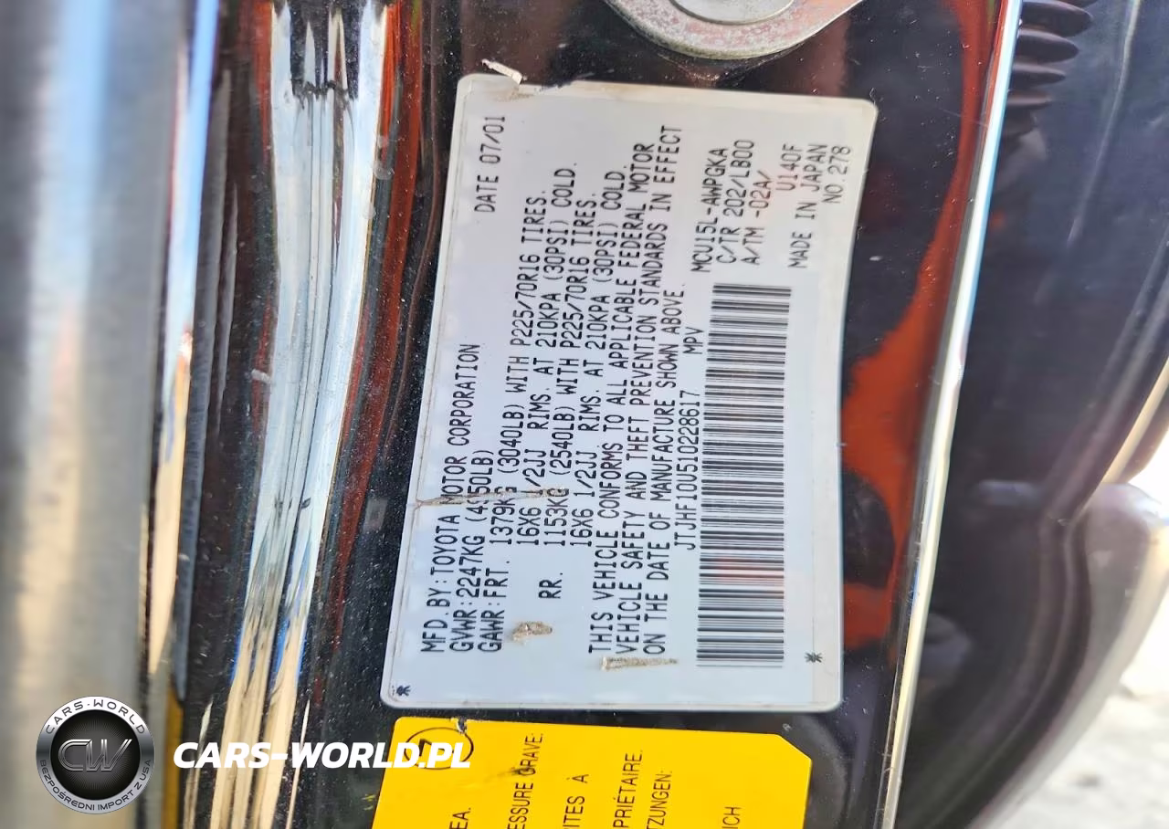 2001 Lexus Rx 300 VIN:JTJHF10U510228617 - 13
