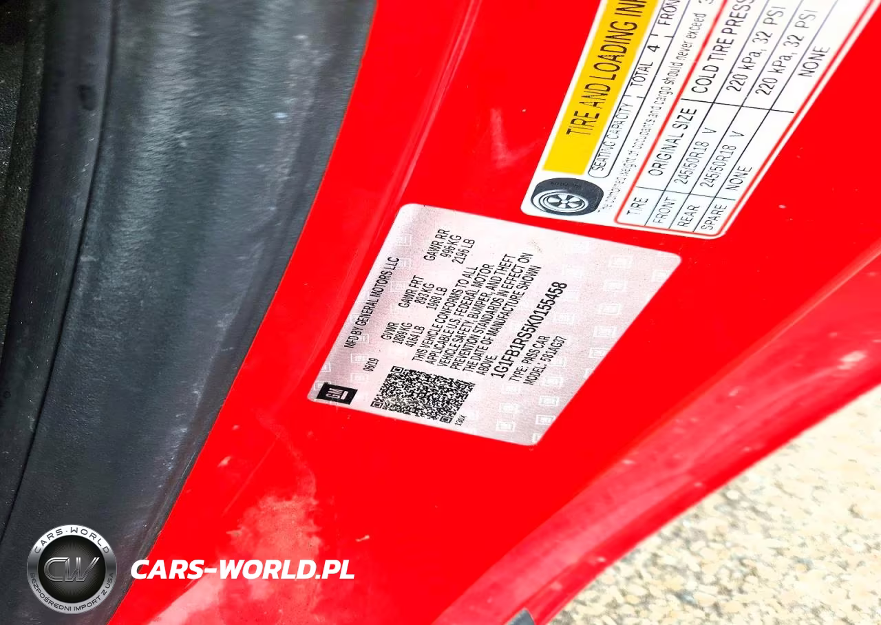 2019 Chevrolet Camaro Ls VIN:1G1FB1RS5K0155458 - 12