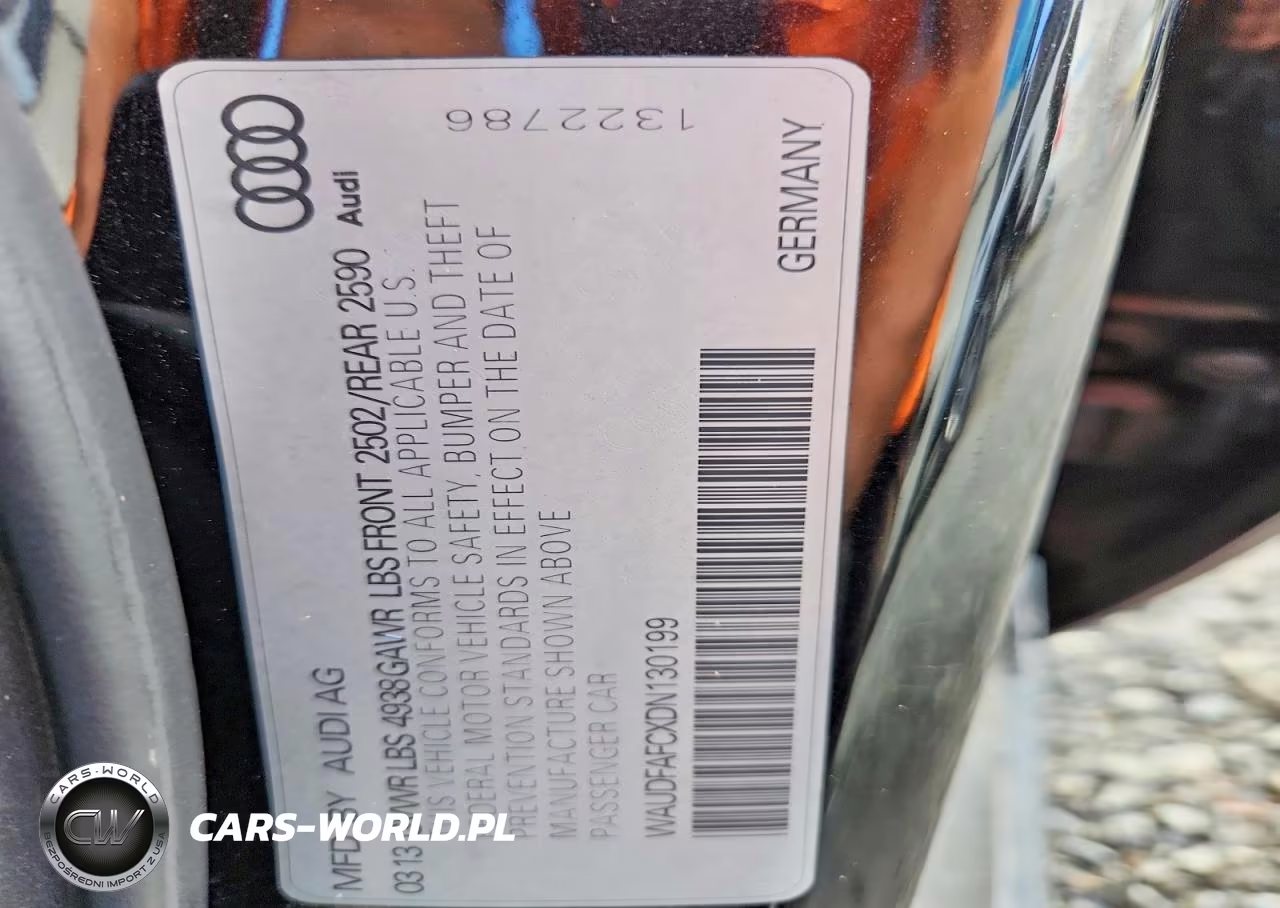 2013 Audi A6 Premium Plus VIN:WAUDFAFCXDN130199 - 12