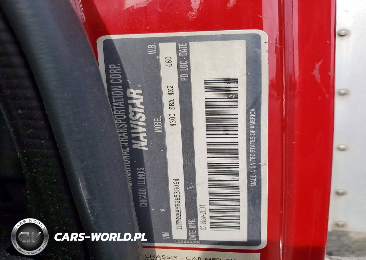 2002 International 4300 Box Truck VIN:1HTMMAAM82H535064 - 11