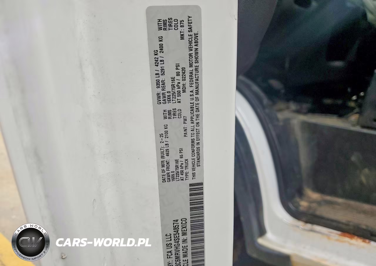 2025 Ram Promaster 3500 3500 High VIN:3C6MRVHG4SE548574 - 13