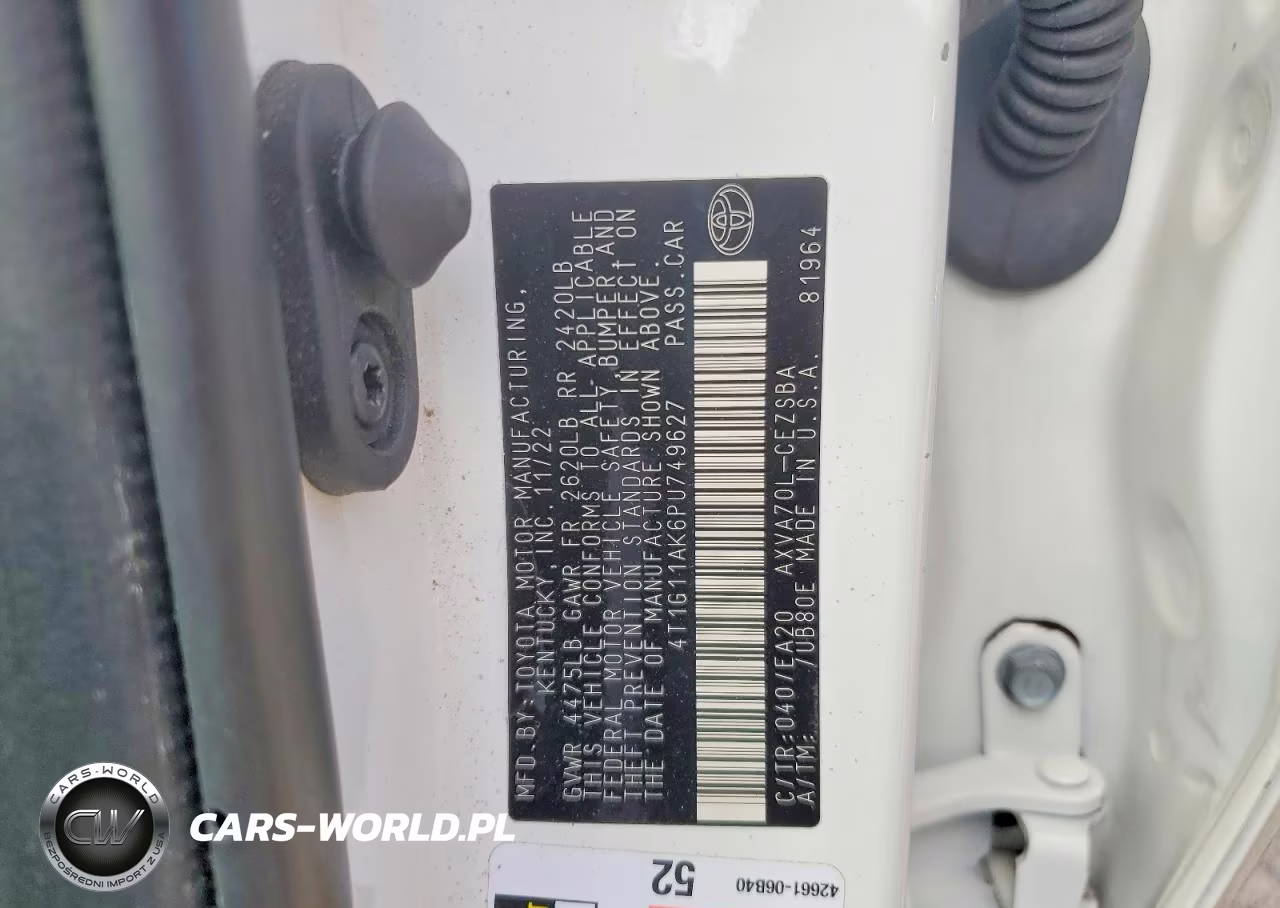 2023 Toyota Camry Se VIN:4T1G11AK6PU749627 - 12