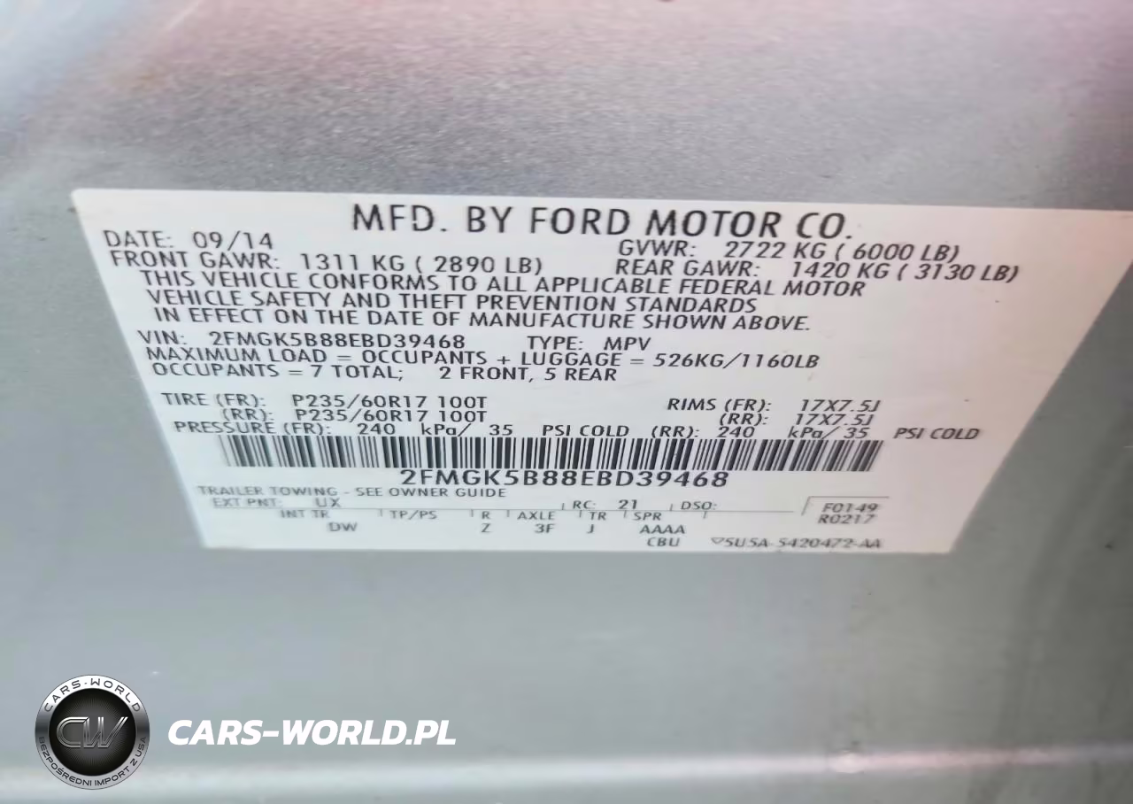 2014 Ford Flex Se VIN:2FMGK5B88EBD39468 - 13
