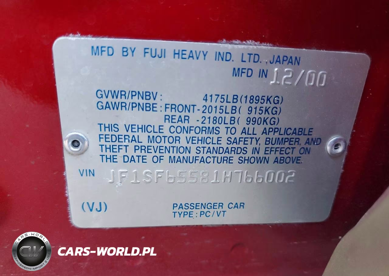 2001 Subaru Forester S VIN:JF1SF65581H766002 - 13