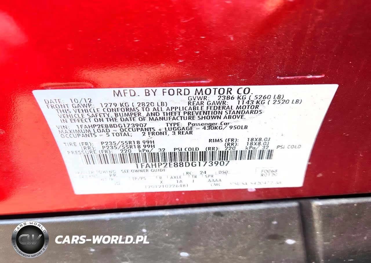 2013 Ford Taurus Sel VIN:1FAHP2E88DG173907 - 12