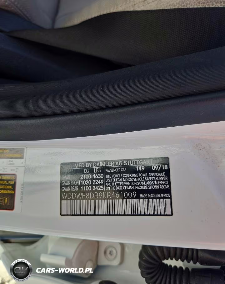 2019 Mercedes-Benz C 300 VIN:WDDWF8DB9KR461009 - 12