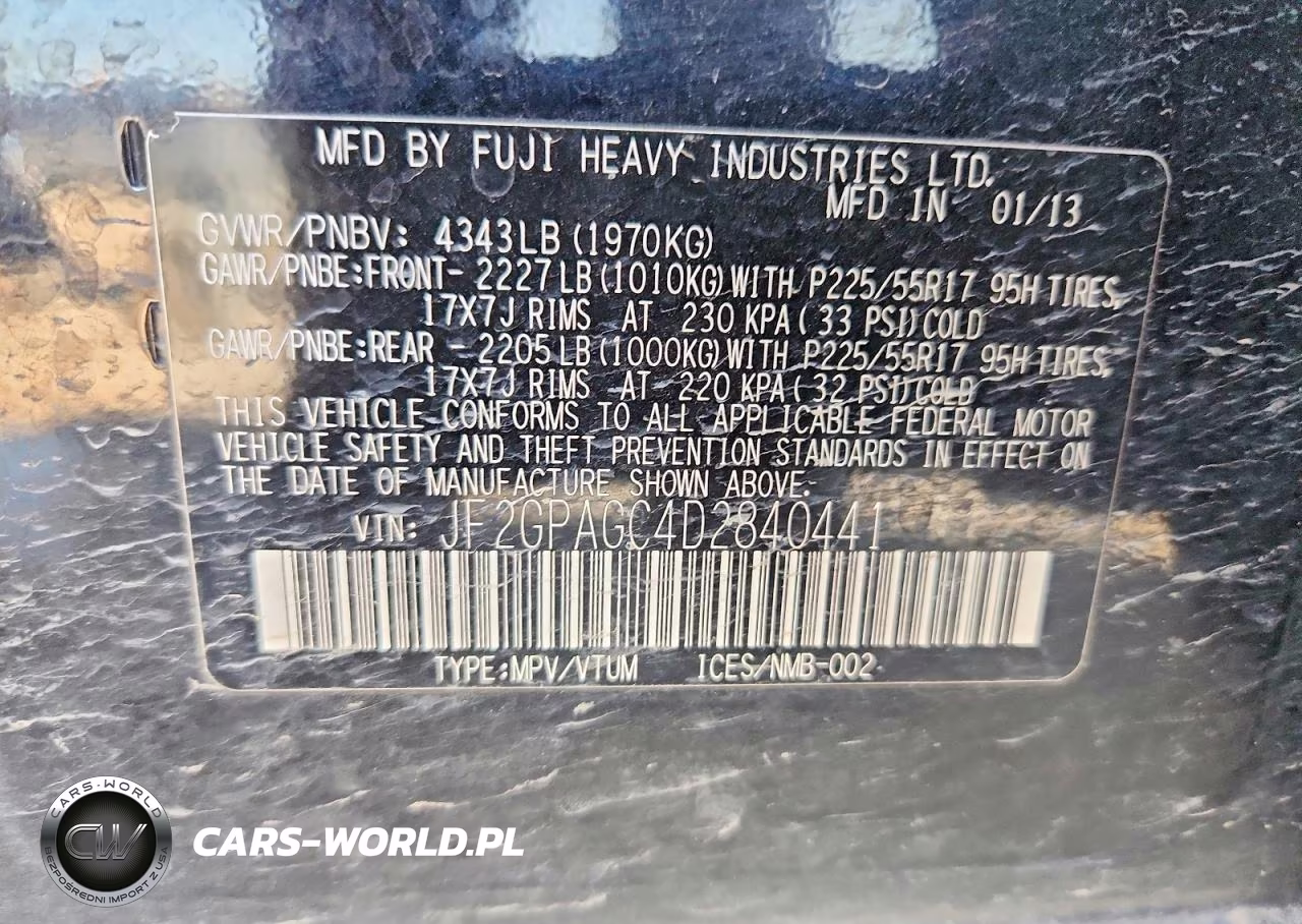 2013 Subaru Xv Crosstrek 2.0 Limited VIN:JF2GPAGC4D2840441 - 12