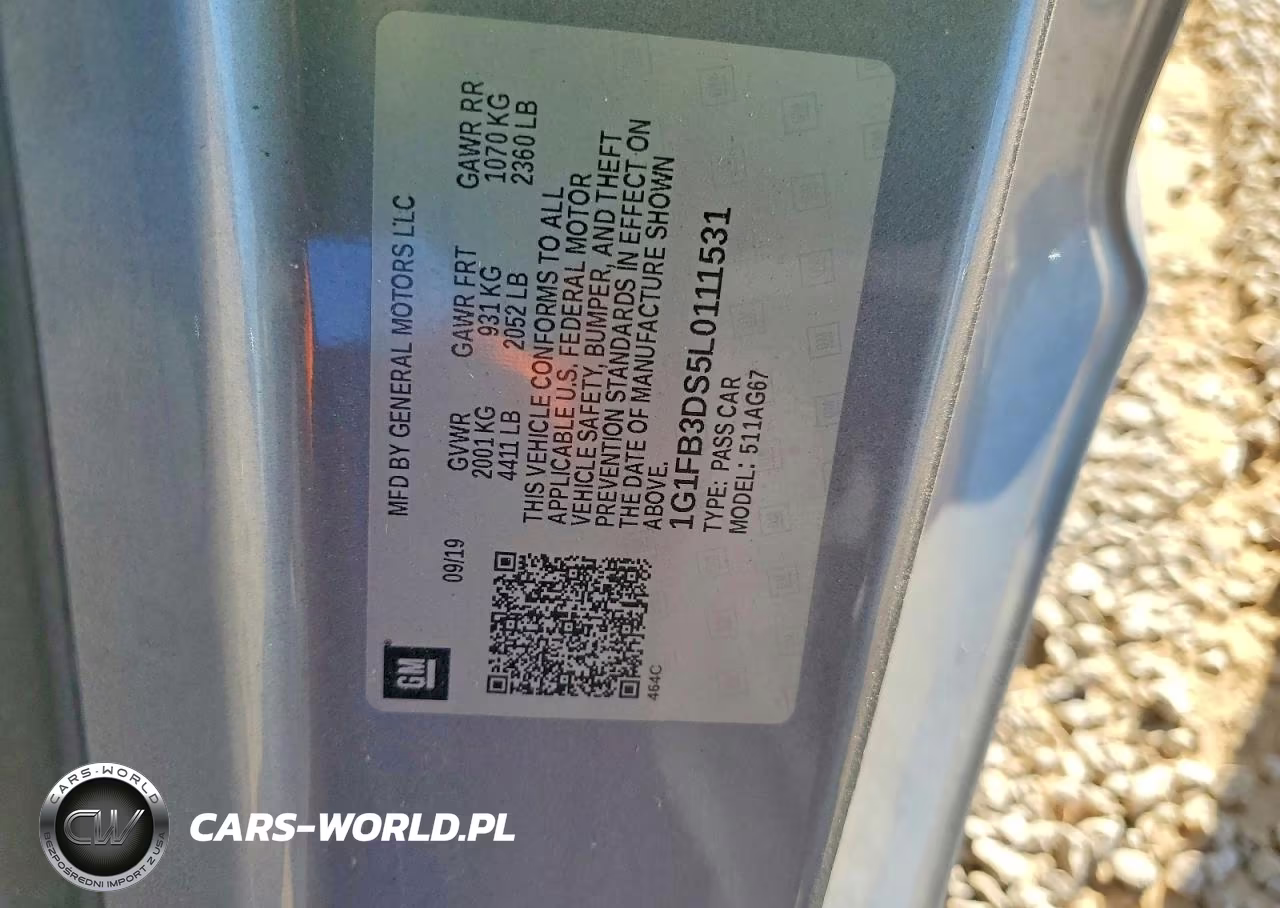 2020 Chevrolet Camaro Ls VIN:1G1FB3DS5L0111531 - 12