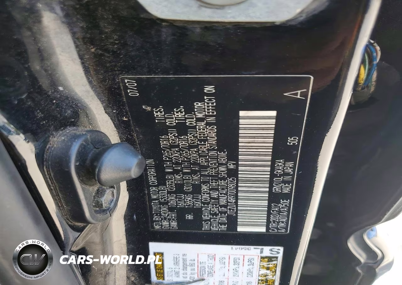 2007 Toyota 4Runner Sr5 VIN:JTEZU14R970098025 - 13
