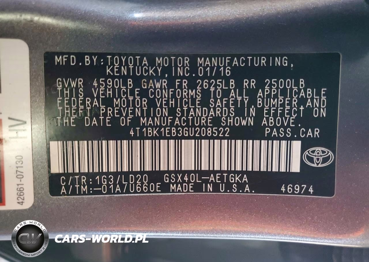 2016 Toyota Avalon Xle VIN:4T1BK1EB3GU208522 - 12